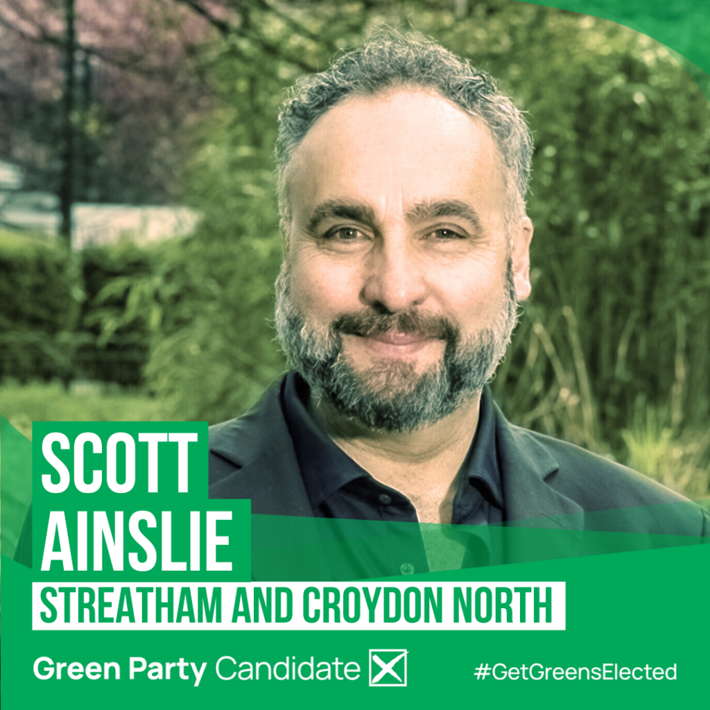 Photo of Scott Ainslie Green Party Candidate Streatham and Croydon North #GetGreensElected